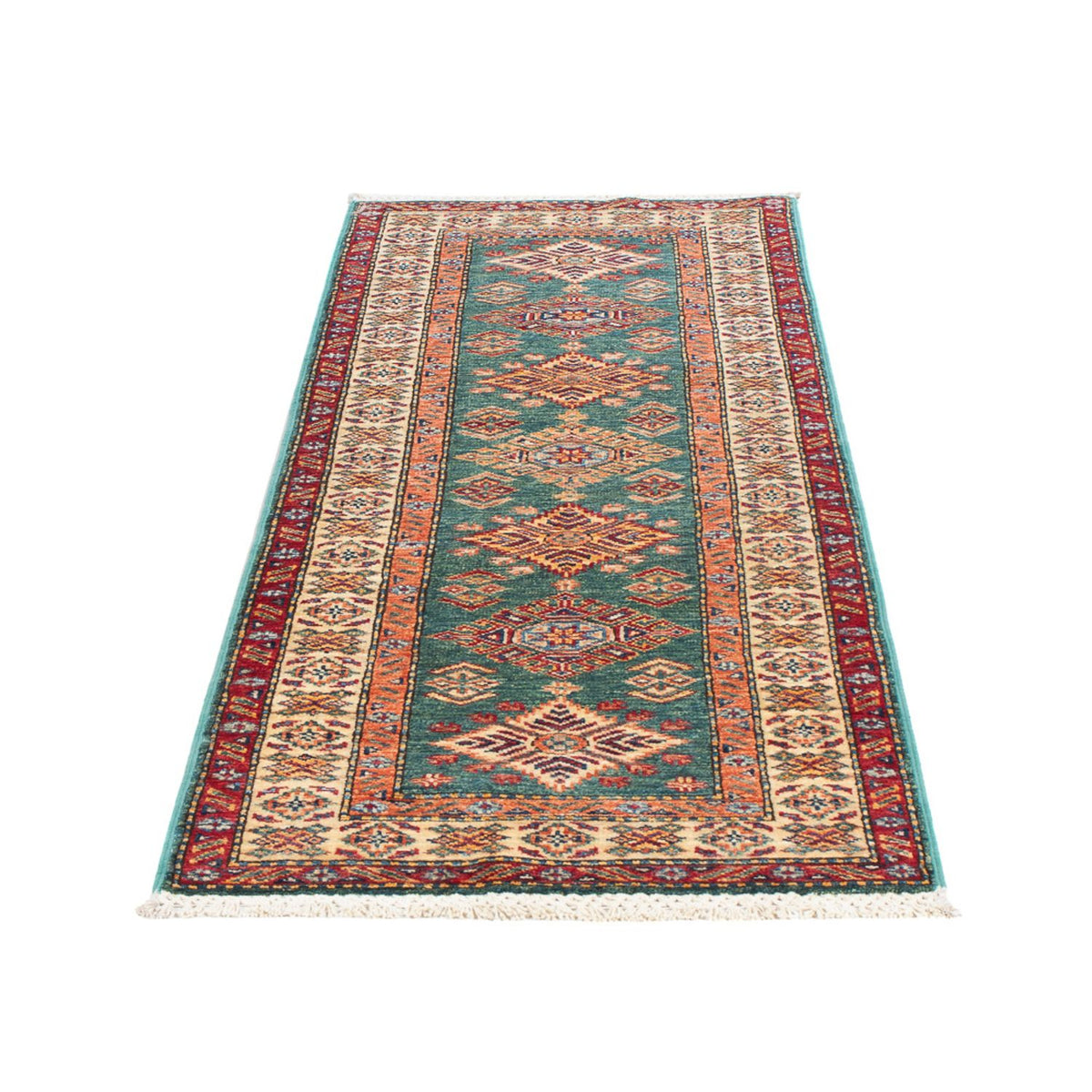 Loper Ziegler Tapijt - Kazak - 178 x 58 cm - lichtgroen