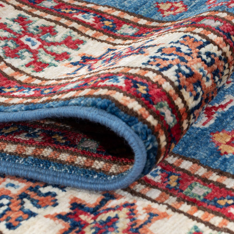 Loper Ziegler Tapijt - Kazak - 188 x 61 cm - blauw