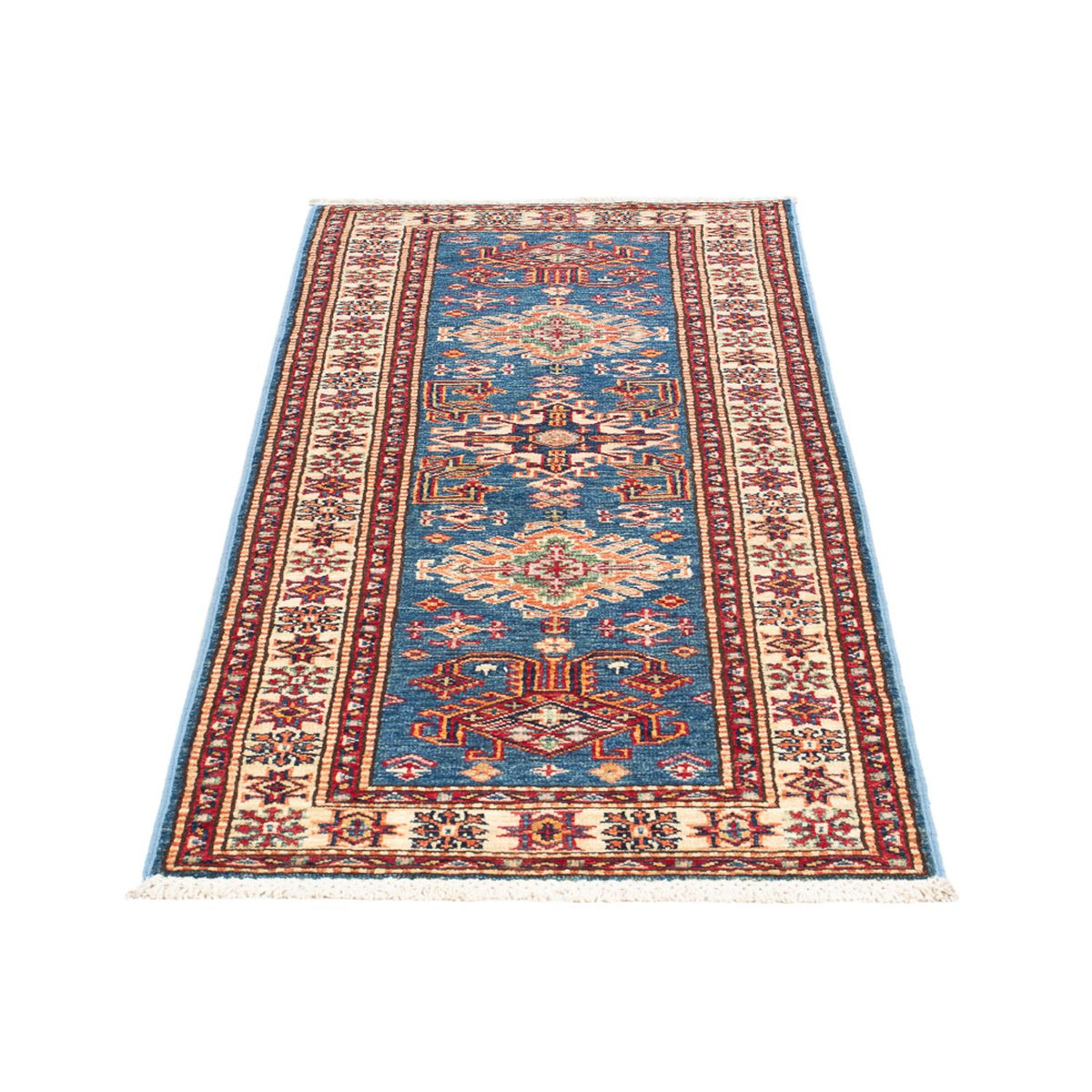 Loper Ziegler Tapijt - Kazak - 188 x 61 cm - blauw