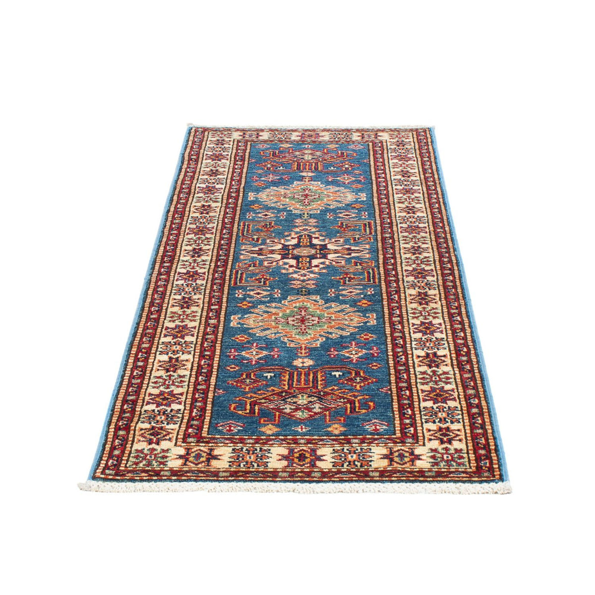 Loper Ziegler Tapijt - Kazak - 189 x 63 cm - blauw