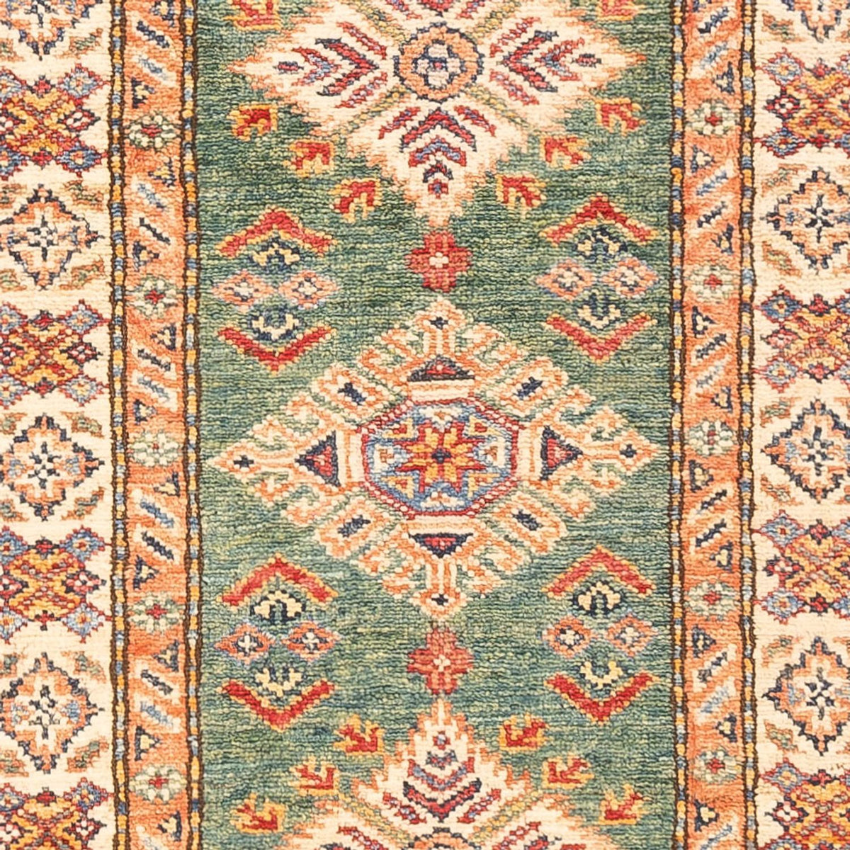 Loper Ziegler Tapijt - Kazak - 183 x 59 cm - groen
