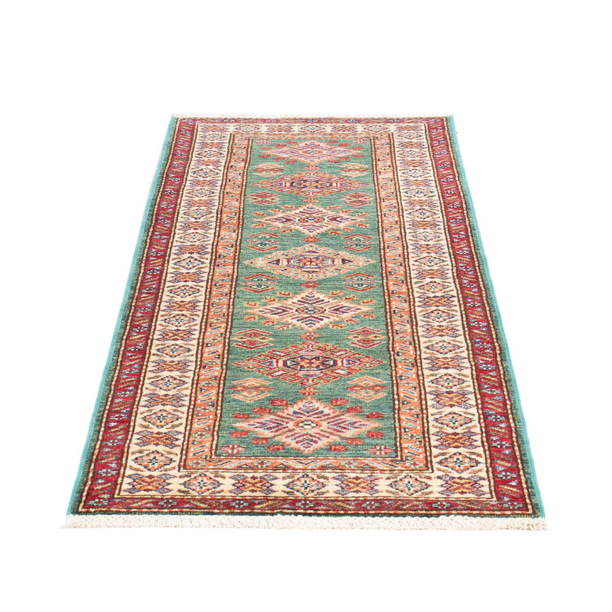 Loper Ziegler Tapijt - Kazak - 184 x 59 cm - lichtgroen