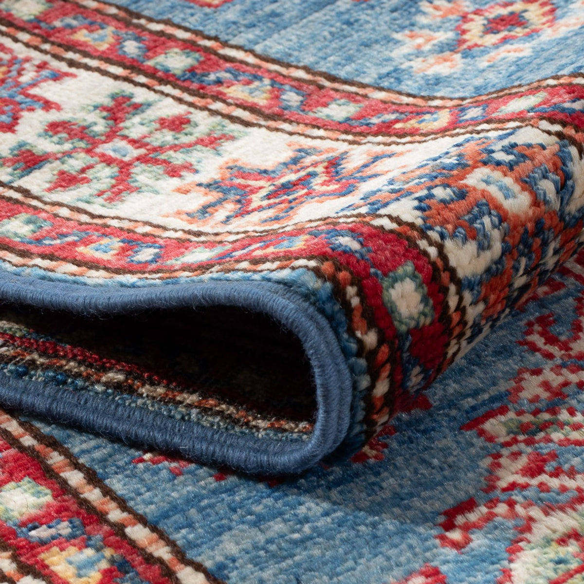 Loper Ziegler Tapijt - Kazak - 186 x 58 cm - lichtblauw