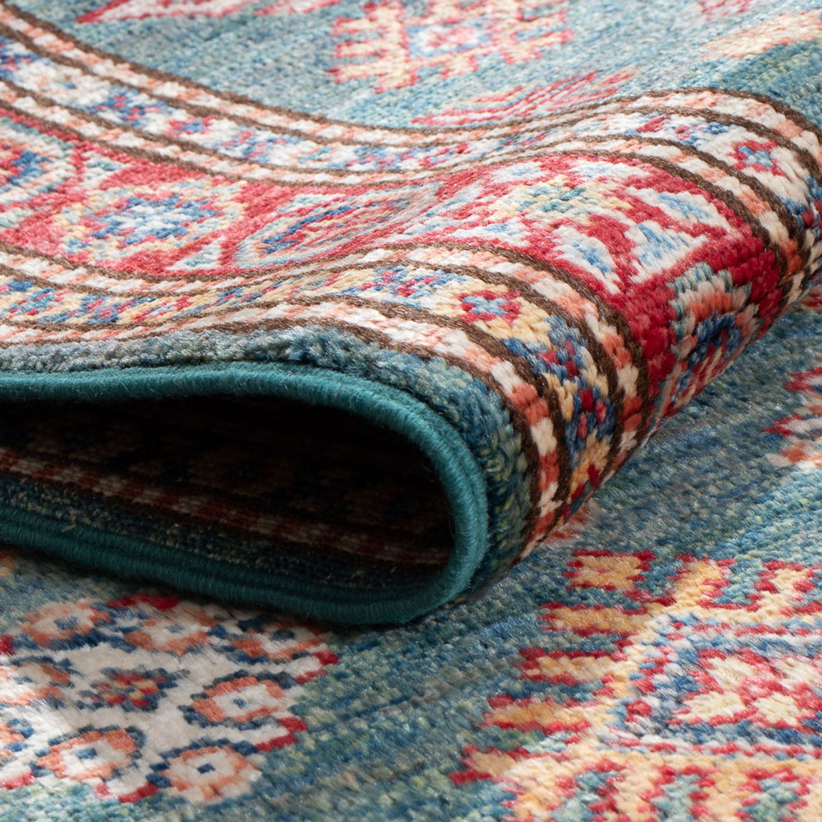 Loper Ziegler Tapijt - Kazak - 186 x 59 cm - lichtgroen