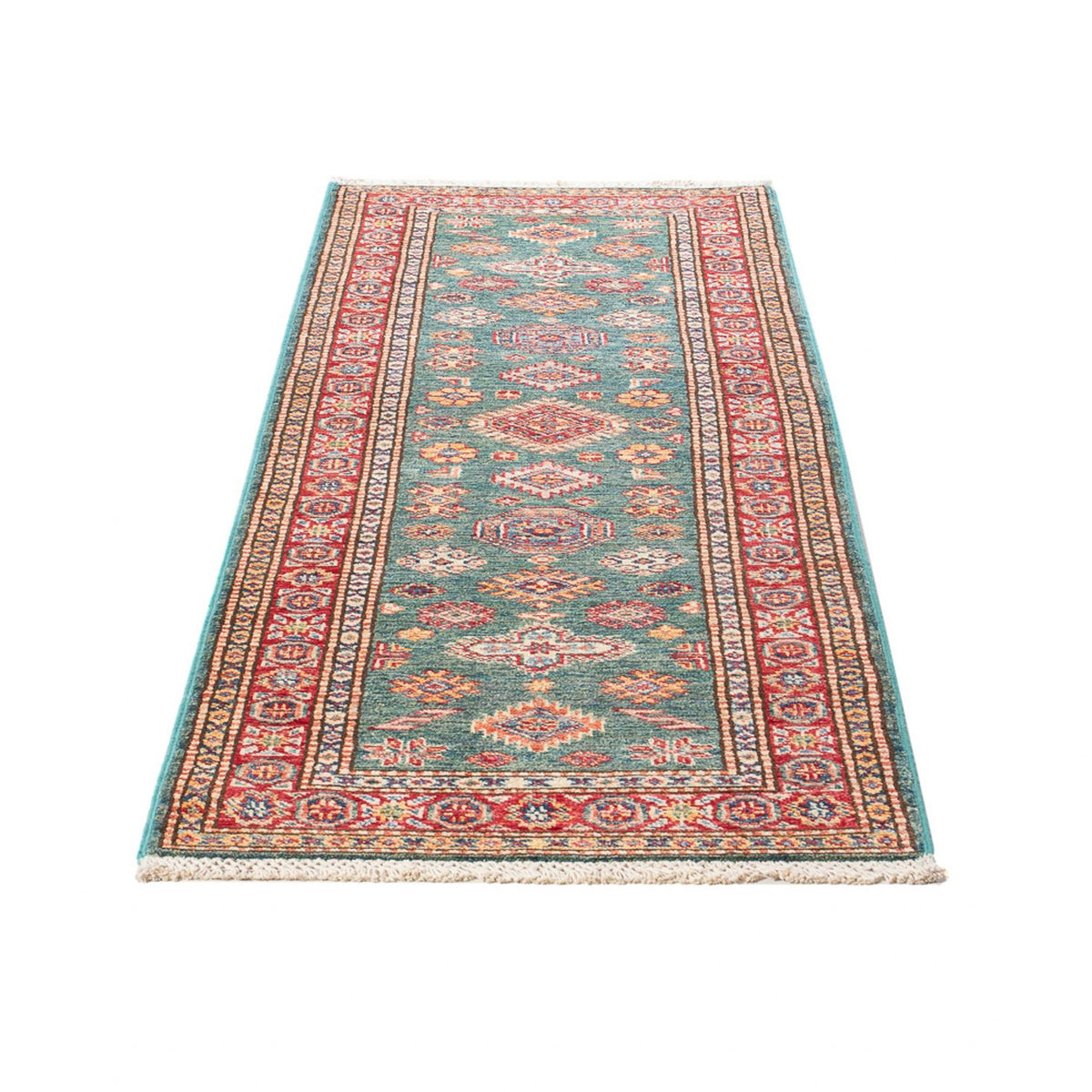 Loper Ziegler Tapijt - Kazak - 186 x 59 cm - lichtgroen