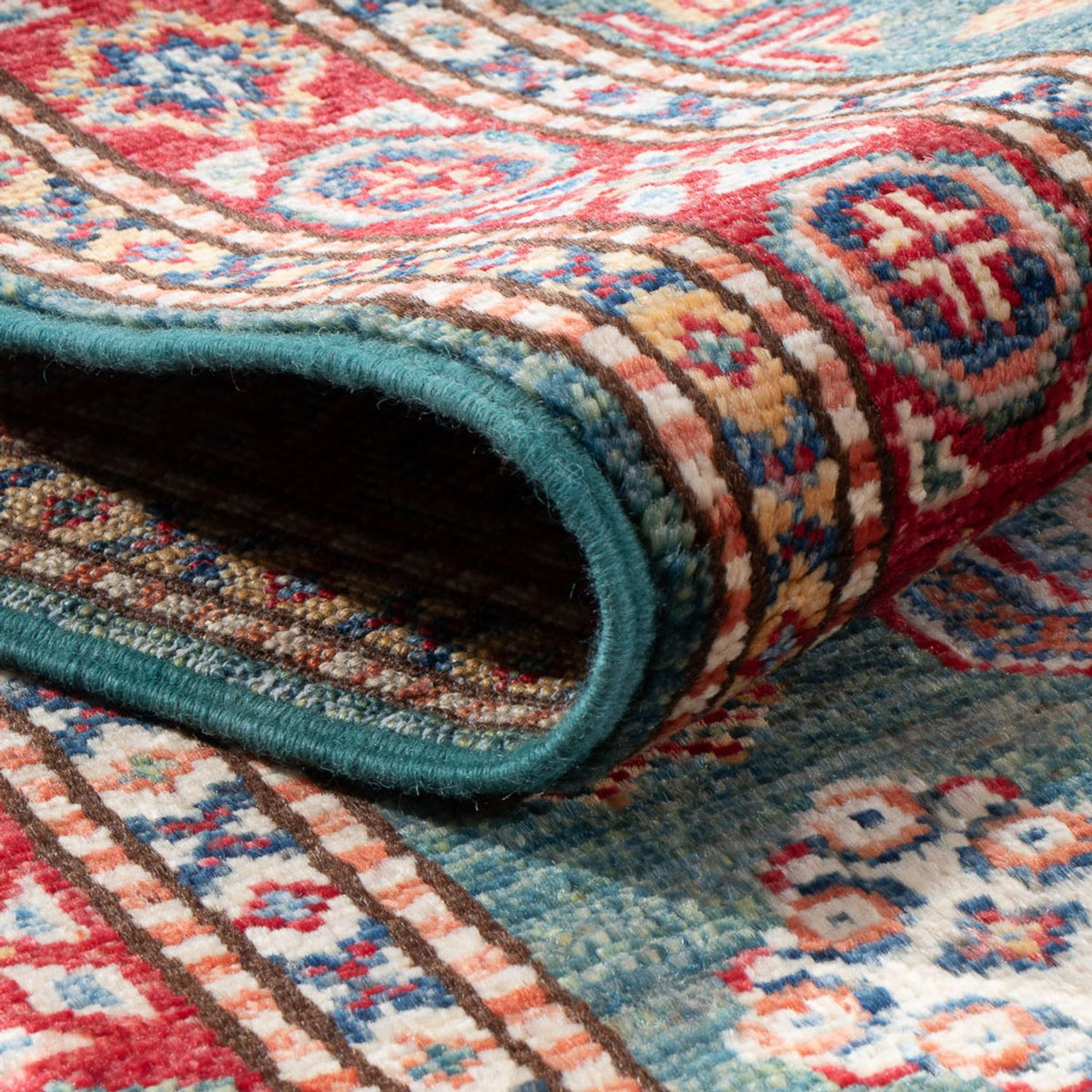 Loper Ziegler Tapijt - Kazak - 187 x 60 cm - lichtgroen