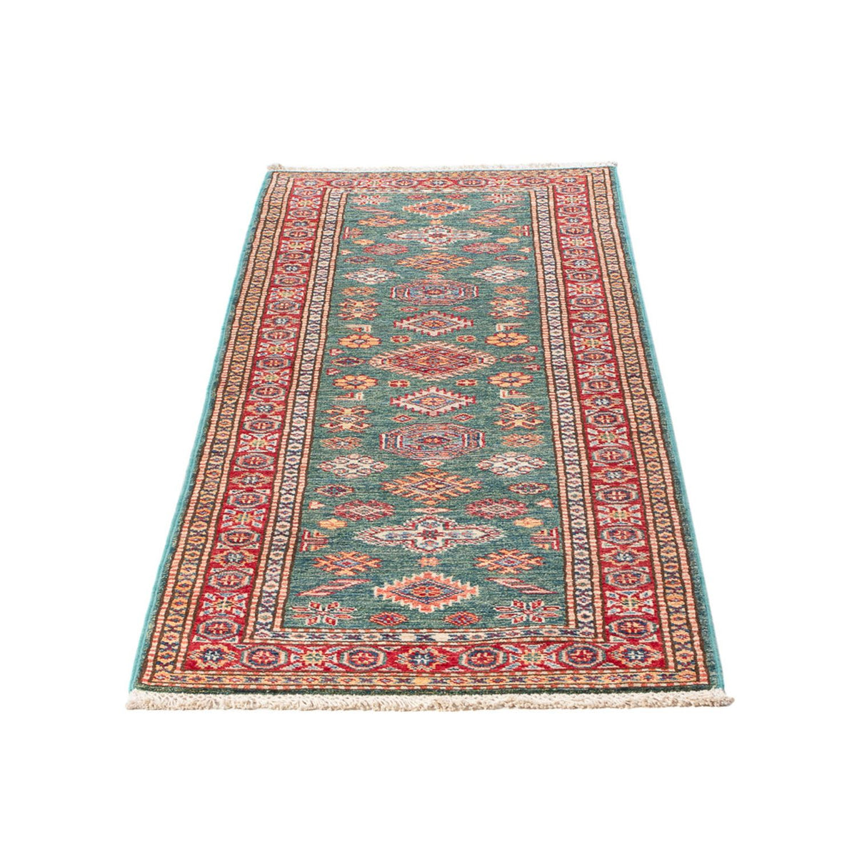 Loper Ziegler Tapijt - Kazak - 187 x 60 cm - lichtgroen