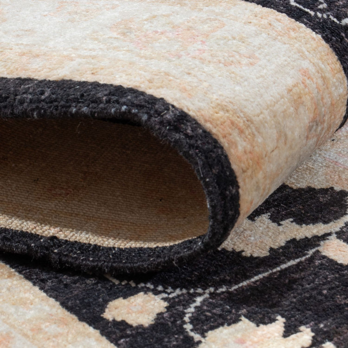 Loper Ziegler tapijt - 211 x 78 cm - zwart