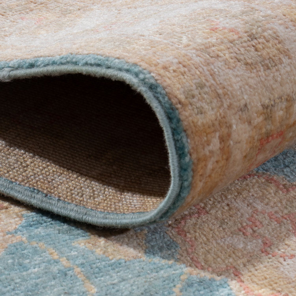 Loper Ziegler tapijt - 208 x 61 cm - turkoois