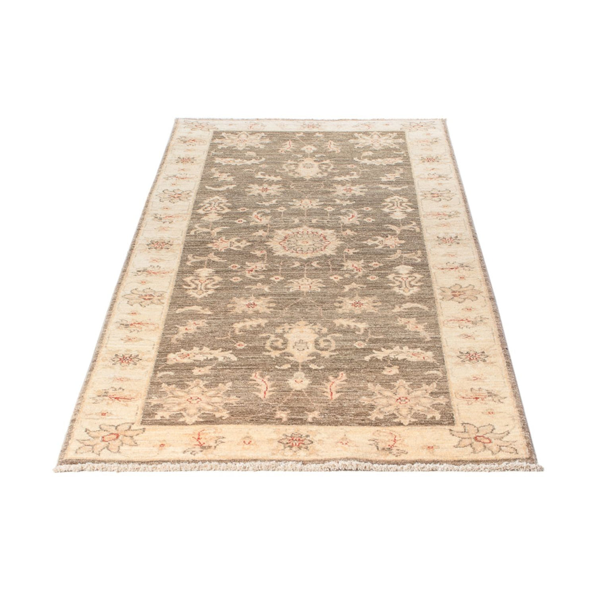 Loper Ziegler tapijt - 213 x 80 cm - olijfgroen