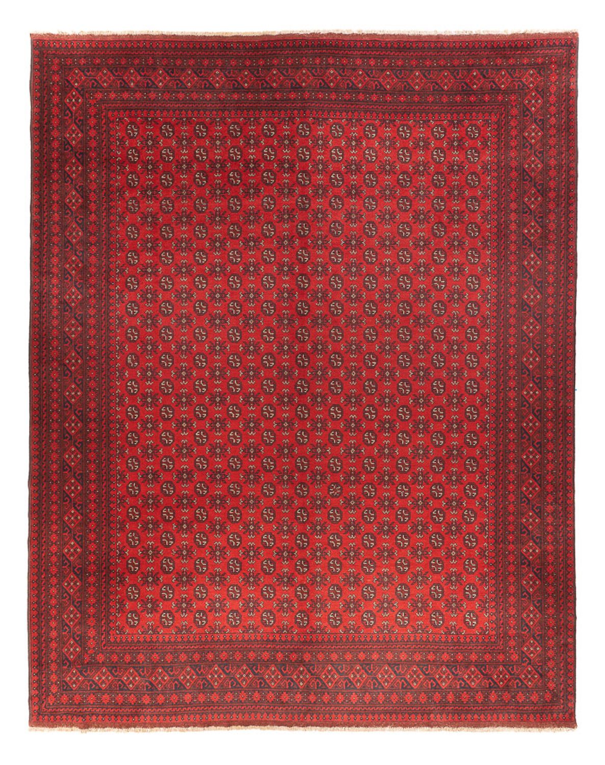 Afghaans tapijt - Filpa - 392 x 308 cm - bordeauxrood