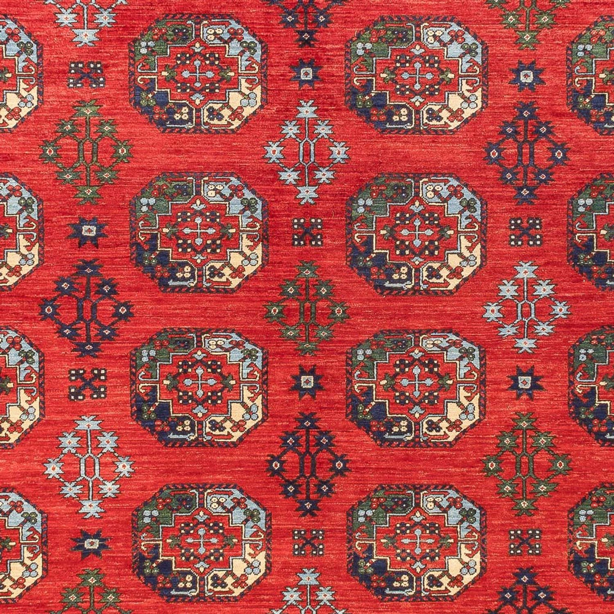 Afghaans tapijt - 379 x 307 cm - rood