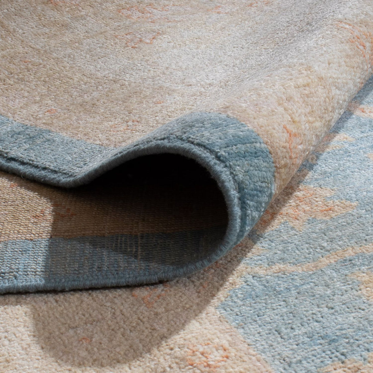 Ziegler tapijt - 393 x 303 cm - lichtblauw