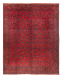 Afghaans tapijt - 391 x 305 cm - bordeauxrood