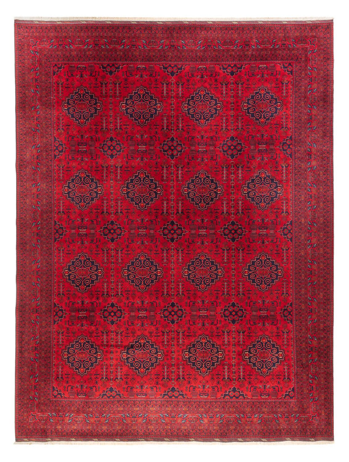 Afghaans tapijt - 397 x 295 cm - rood