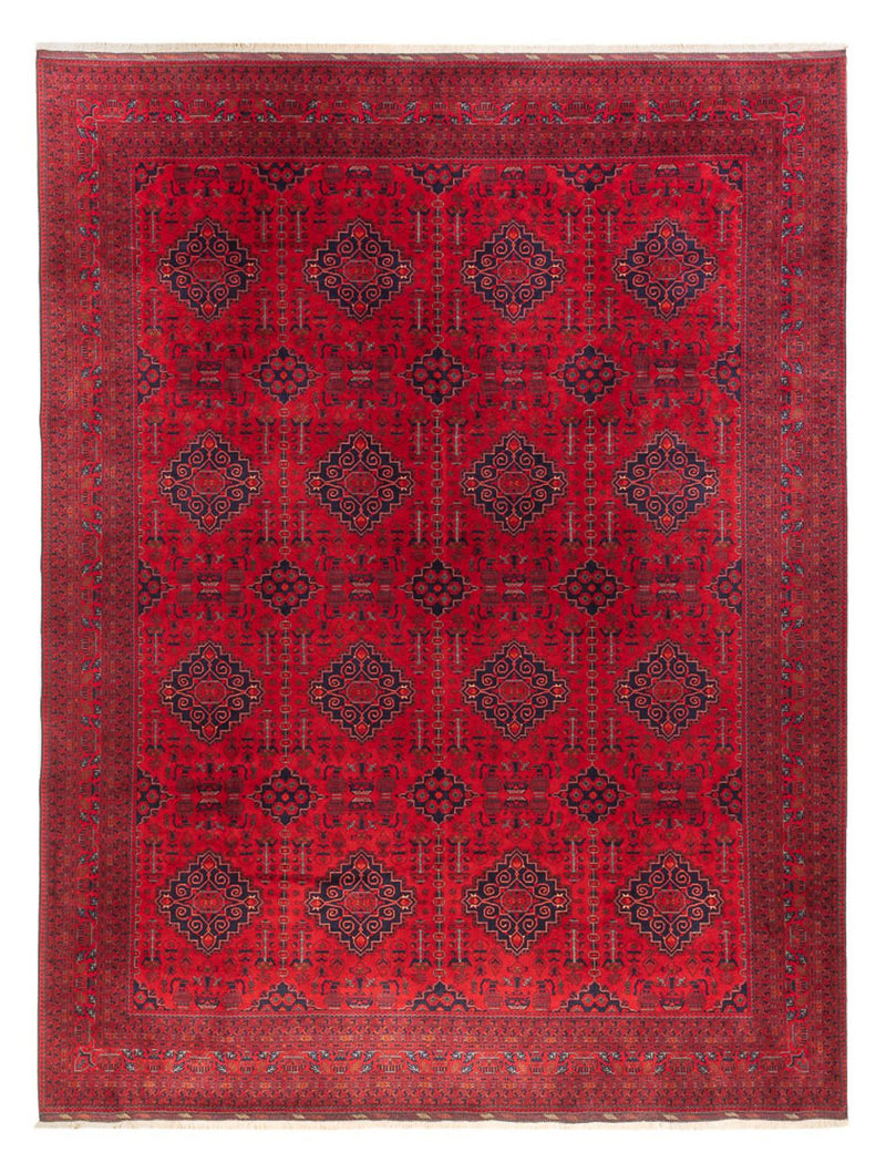 Afghaans tapijt - 397 x 295 cm - rood