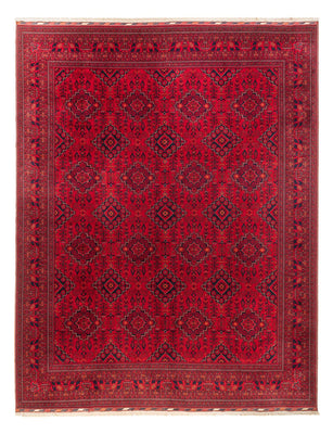 Afghaans tapijt - 396 x 297 cm - rood