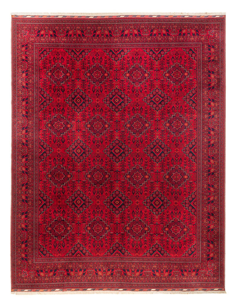 Afghaans tapijt - 396 x 297 cm - rood