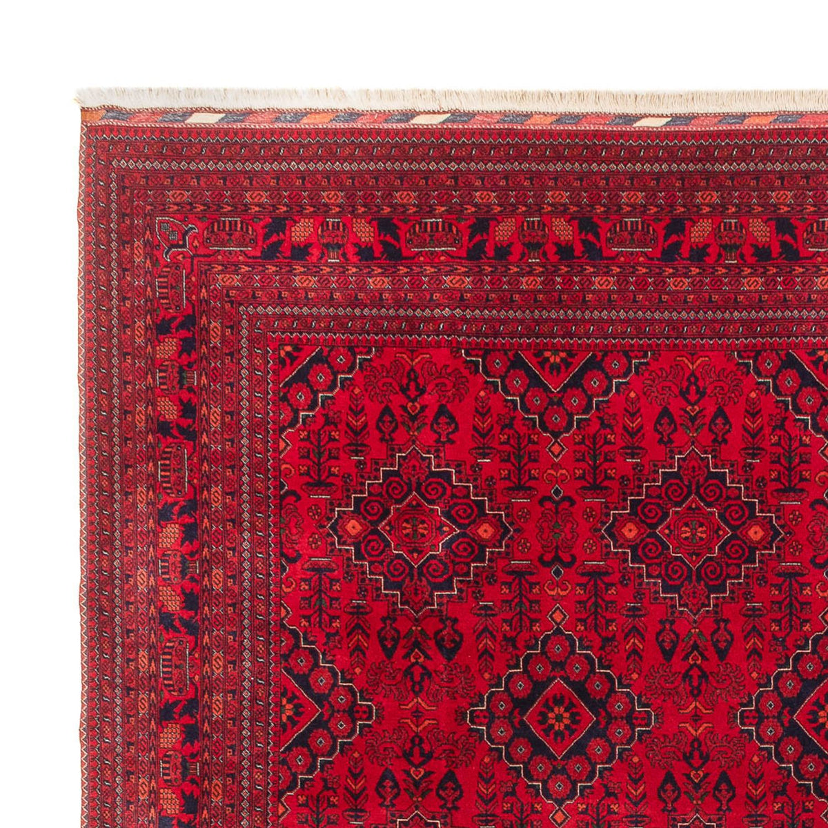 Afghaans tapijt - 396 x 297 cm - rood