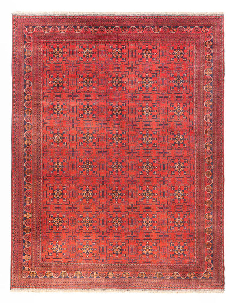 Afghaans tapijt - Kunduz - 391 x 296 cm - rood