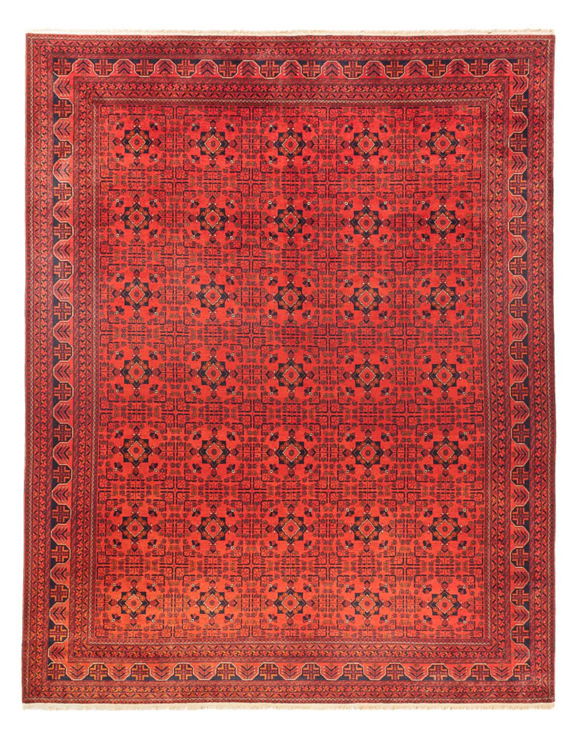 Afghaans tapijt - Kunduz - 394 x 299 cm - rood