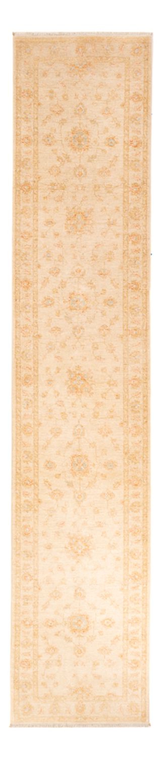 Loper Ziegler tapijt - 396 x 80 cm - beige