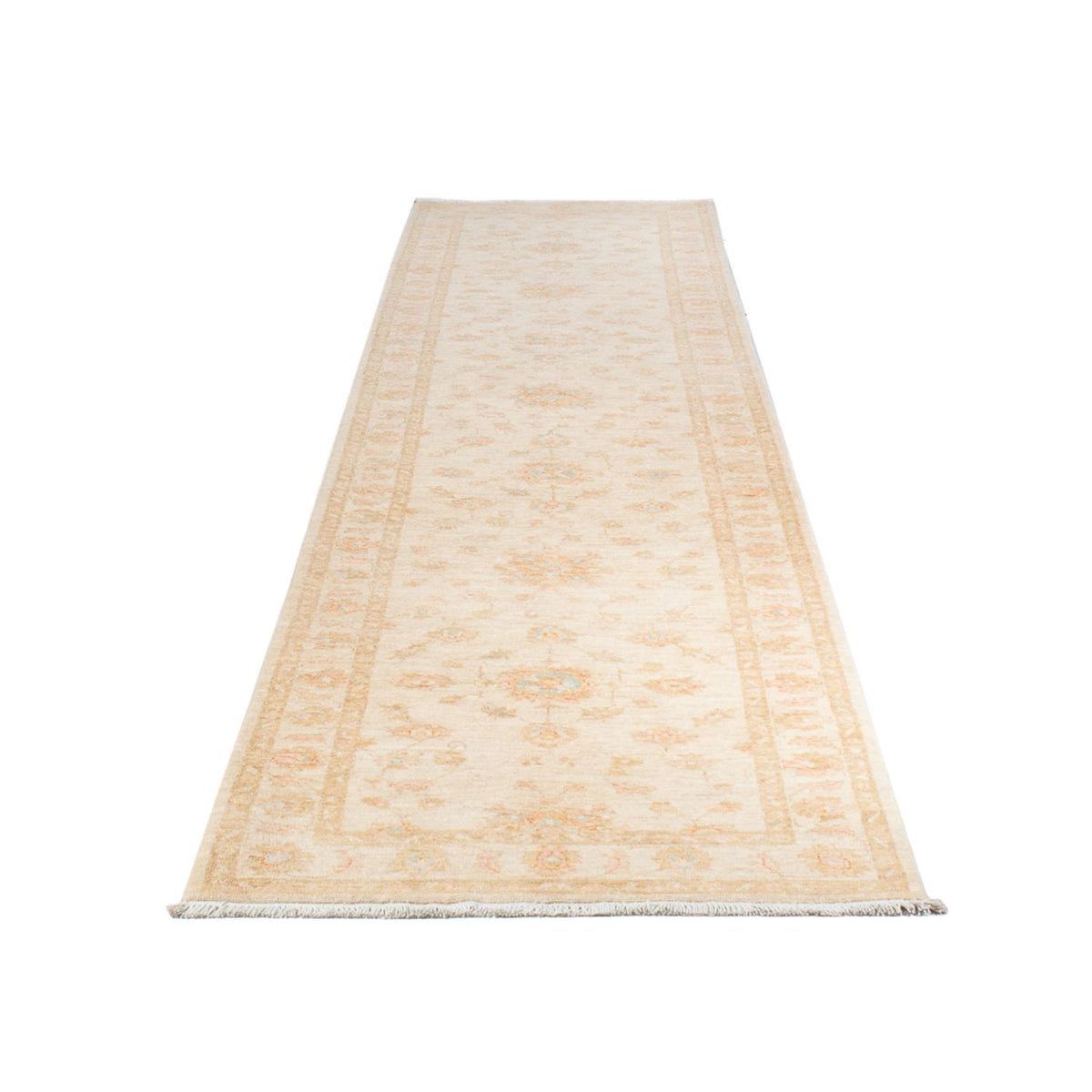 Loper Ziegler tapijt - 396 x 80 cm - beige