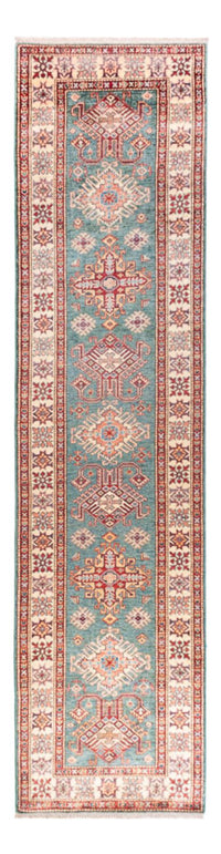 Loper Ziegler Tapijt - Kazak - 326 x 80 cm - turkoois