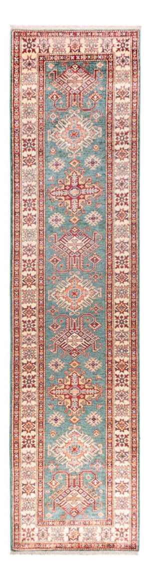 Loper Ziegler Tapijt - Kazak - 326 x 80 cm - turkoois