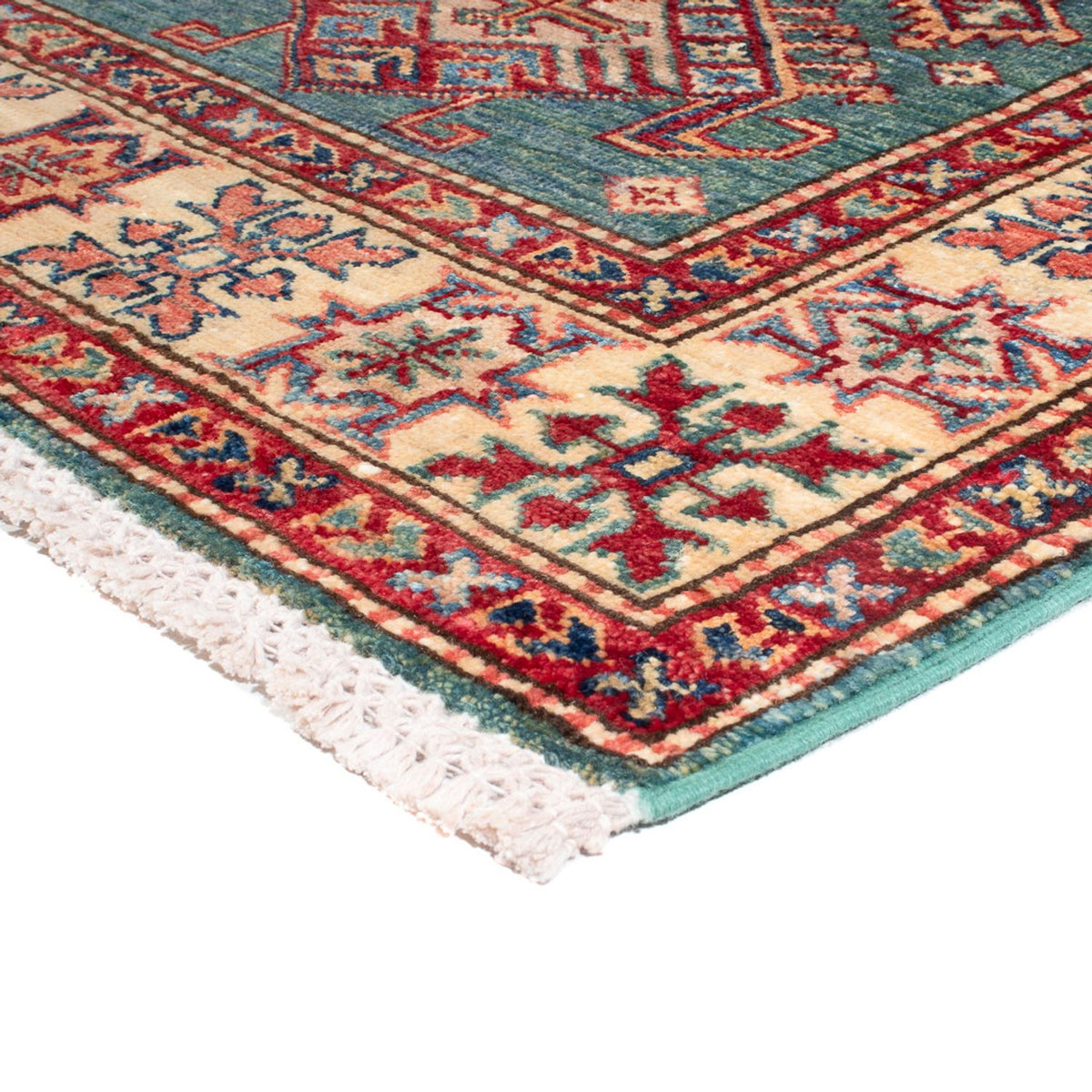 Loper Ziegler Tapijt - Kazak - 326 x 80 cm - turkoois