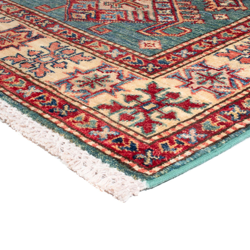 Loper Ziegler Tapijt - Kazak - 326 x 80 cm - turkoois
