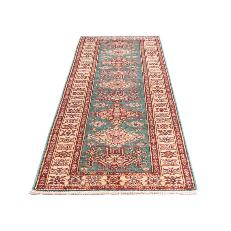 Loper Ziegler Tapijt - Kazak - 326 x 80 cm - turkoois