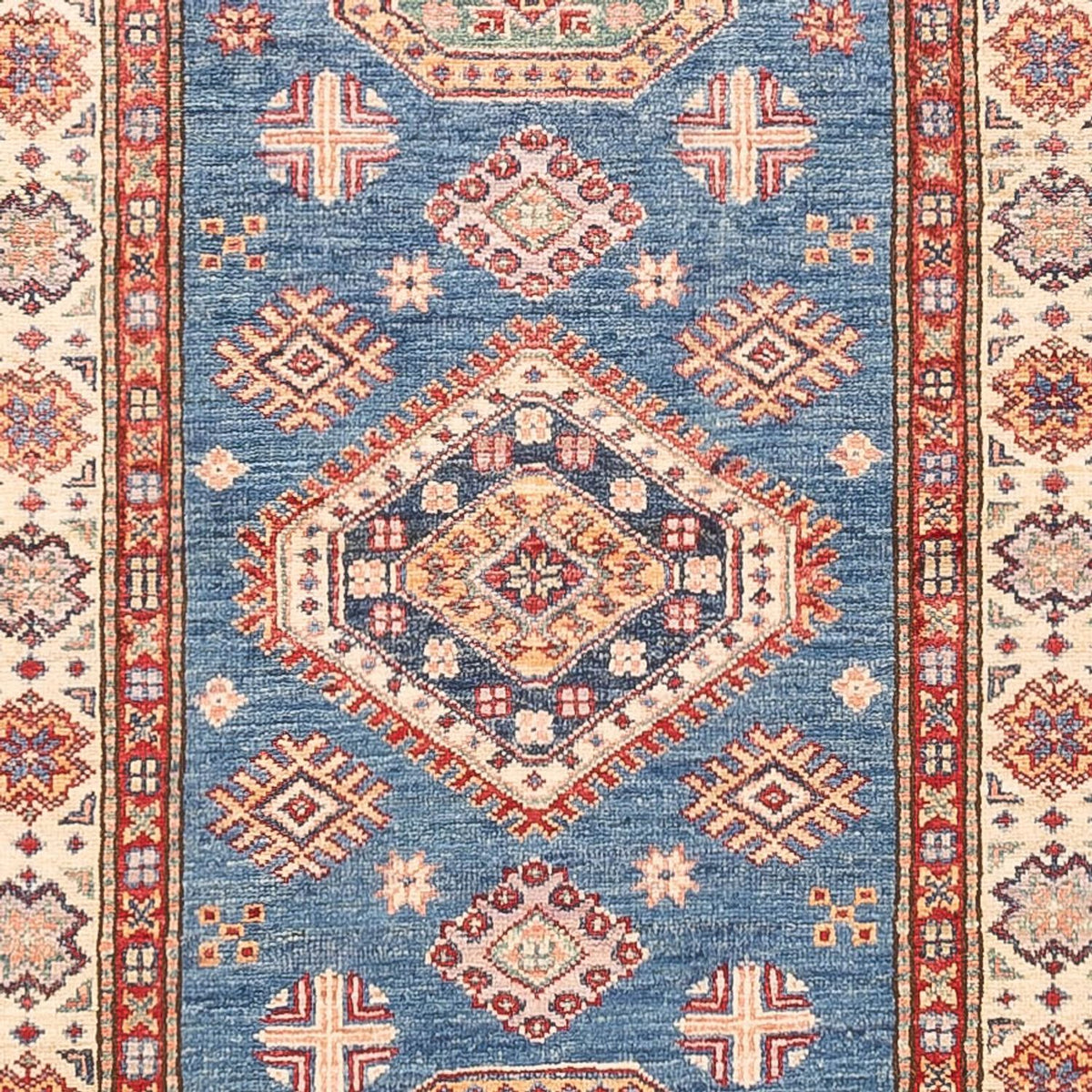 Loper Ziegler Tapijt - Kazak - 404 x 87 cm - blauw