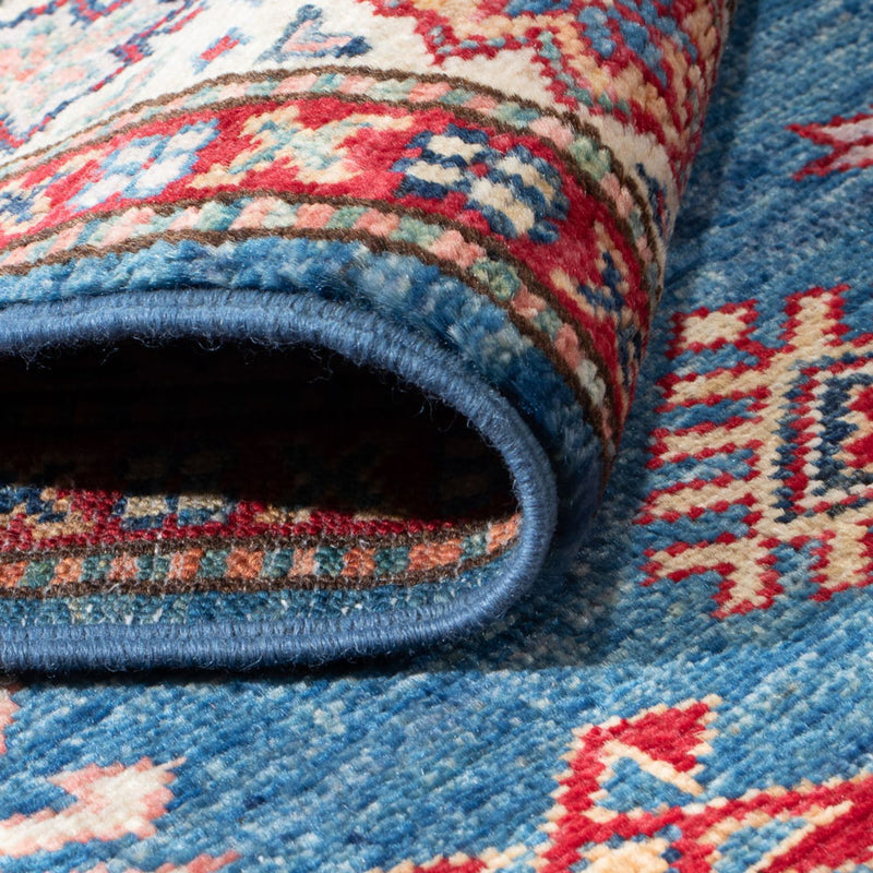 Loper Ziegler Tapijt - Kazak - 404 x 87 cm - blauw