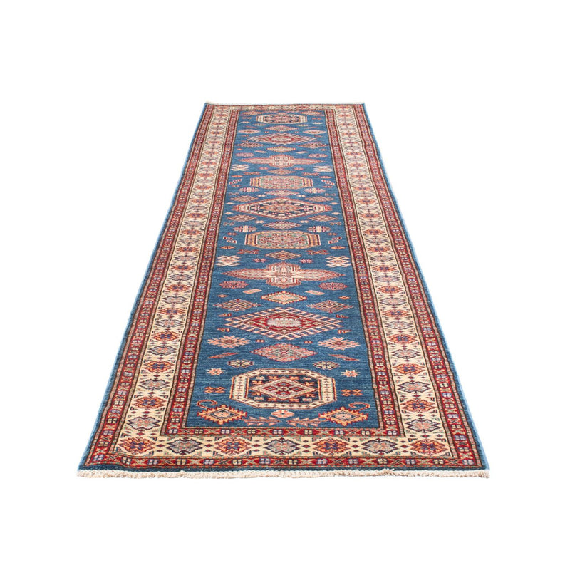 Loper Ziegler Tapijt - Kazak - 404 x 87 cm - blauw