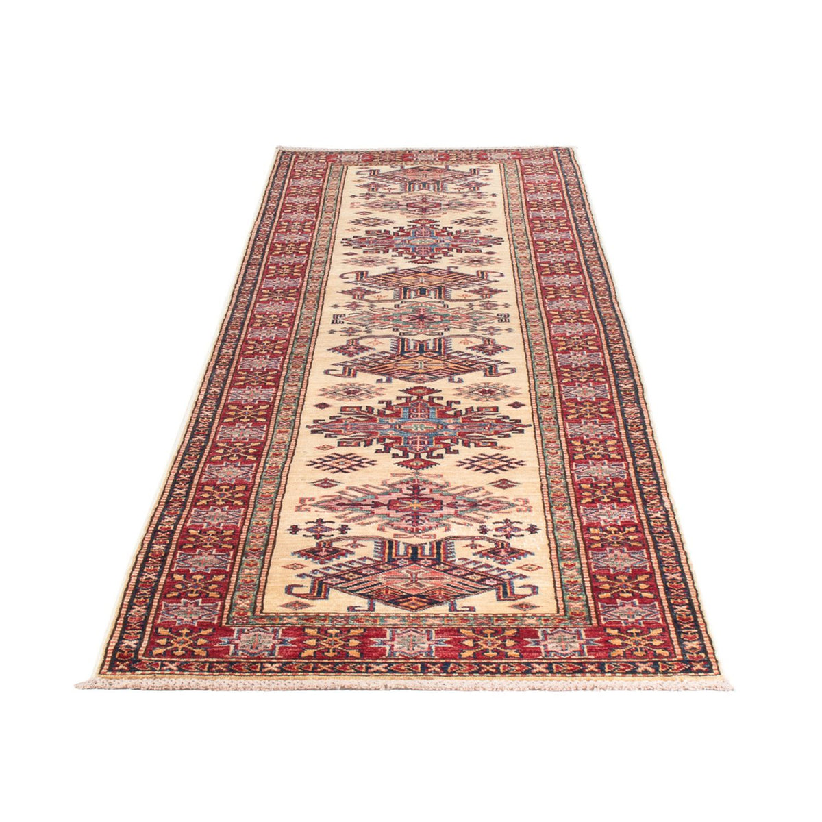 Loper Ziegler Tapijt - Kazak - 296 x 80 cm - beige
