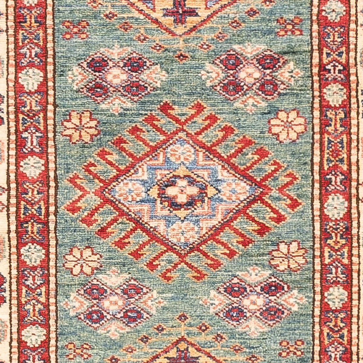 Loper Ziegler Tapijt - Kazak - 294 x 84 cm - turkoois