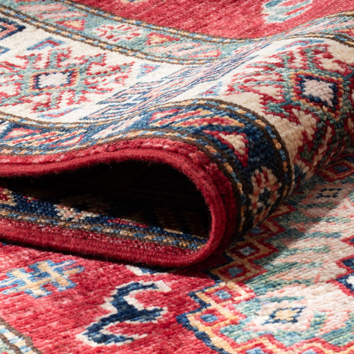 Loper Ziegler Tapijt - Kazak - 302 x 80 cm - rood