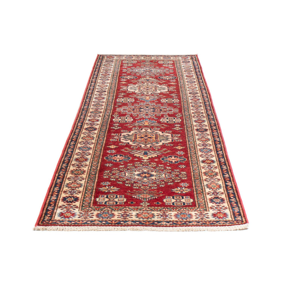 Loper Ziegler Tapijt - Kazak - 302 x 80 cm - rood