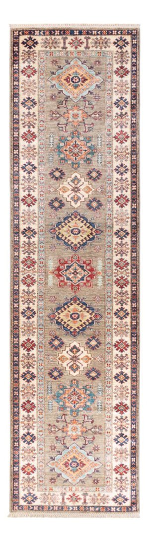 Loper Ziegler Tapijt - Kazak - 317 x 81 cm - lichtgrijs