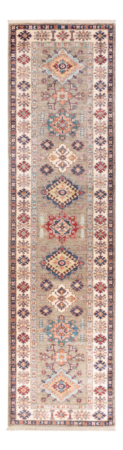 Loper Ziegler Tapijt - Kazak - 317 x 81 cm - lichtgrijs