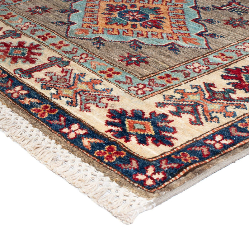 Loper Ziegler Tapijt - Kazak - 317 x 81 cm - lichtgrijs