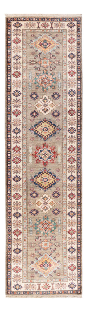 Loper Ziegler Tapijt - Kazak - 305 x 83 cm - lichtgrijs