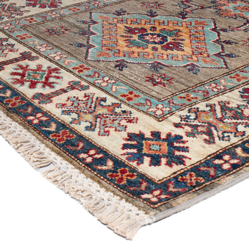Loper Ziegler Tapijt - Kazak - 305 x 83 cm - lichtgrijs