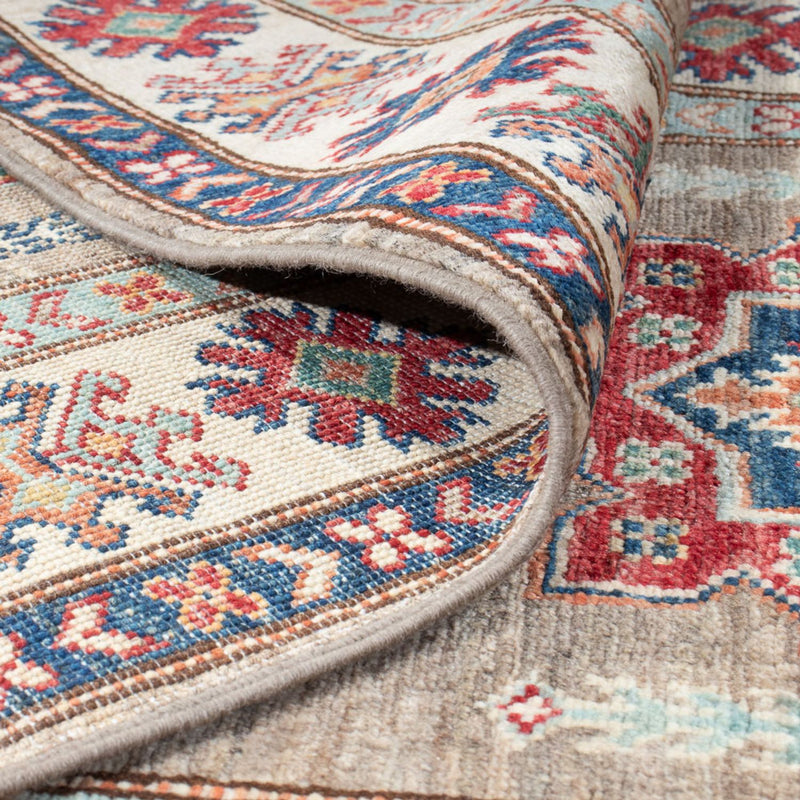 Loper Ziegler Tapijt - Kazak - 305 x 83 cm - lichtgrijs