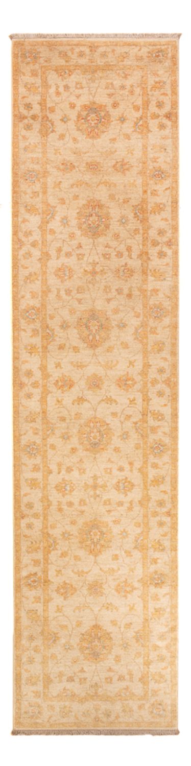 Loper Ziegler tapijt - 345 x 82 cm - licht beige