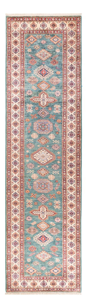 Loper Ziegler Tapijt - Kazak - 303 x 80 cm - turkoois