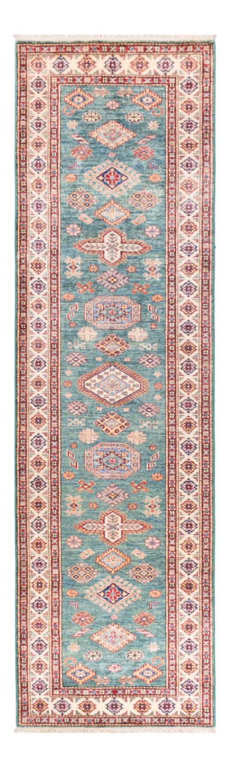 Loper Ziegler Tapijt - Kazak - 302 x 83 cm - turkoois