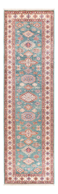Loper Ziegler Tapijt - Kazak - 302 x 83 cm - turkoois