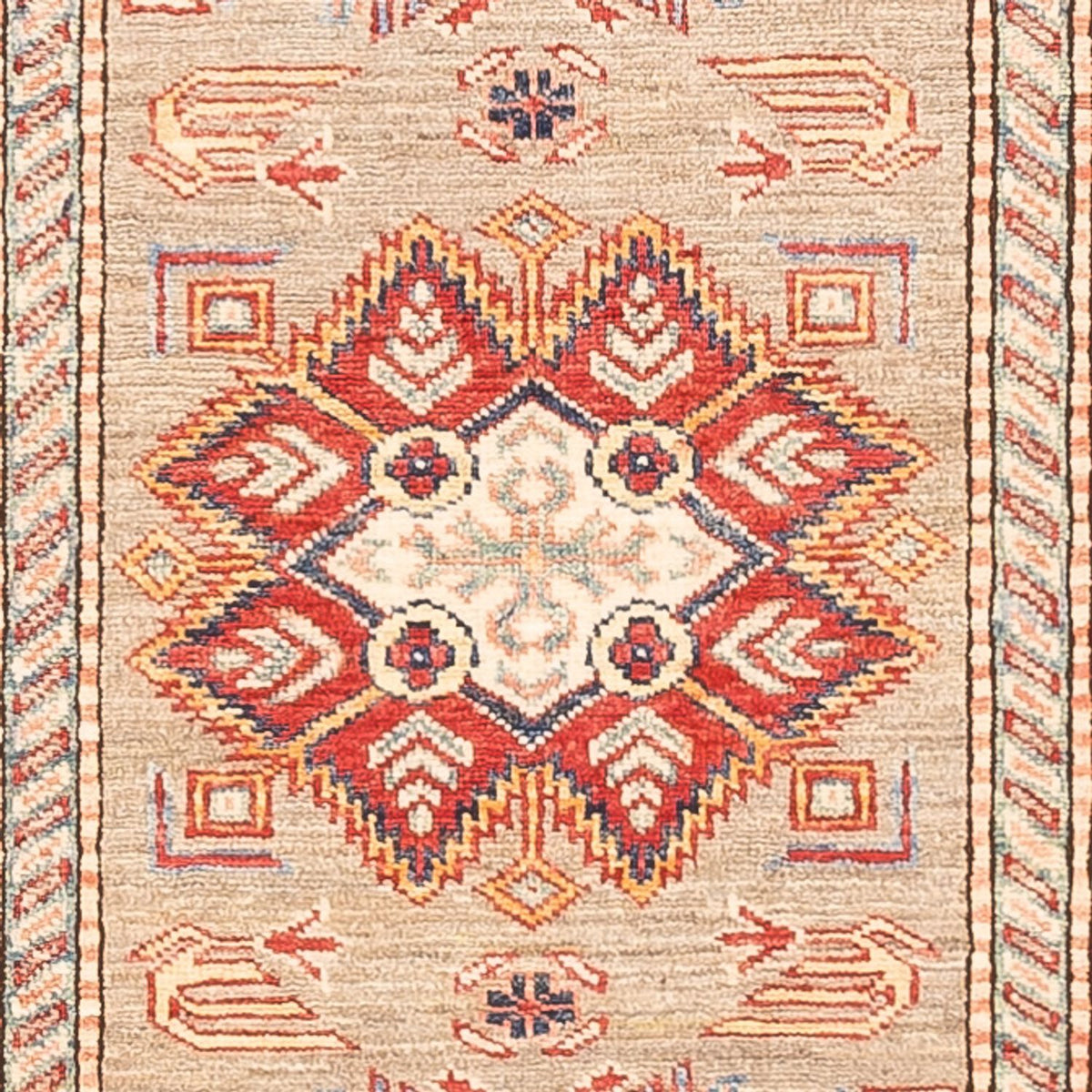 Loper Ziegler Tapijt - Kazak - 293 x 81 cm - donker beige